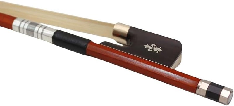 YoungMonic 3/4 Upright Double Bass Bow for String Bass Bows Germany French style Natual Mongolia bow hair ebony frog pearl inlay - Image 2